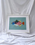 Peinture poisson arlequin