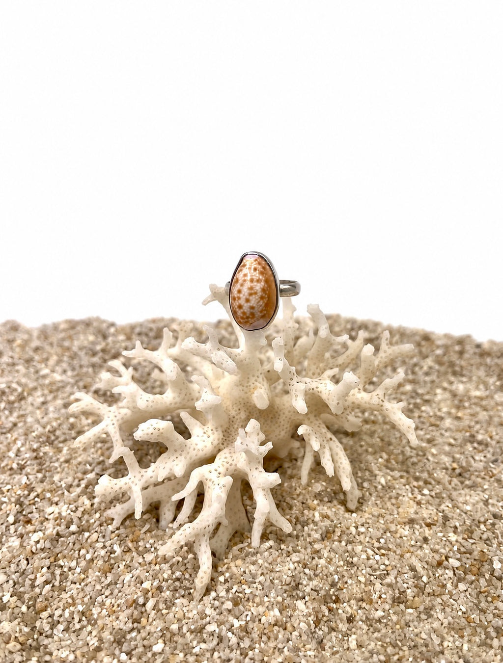 Bague Porcelaine couleur miel
