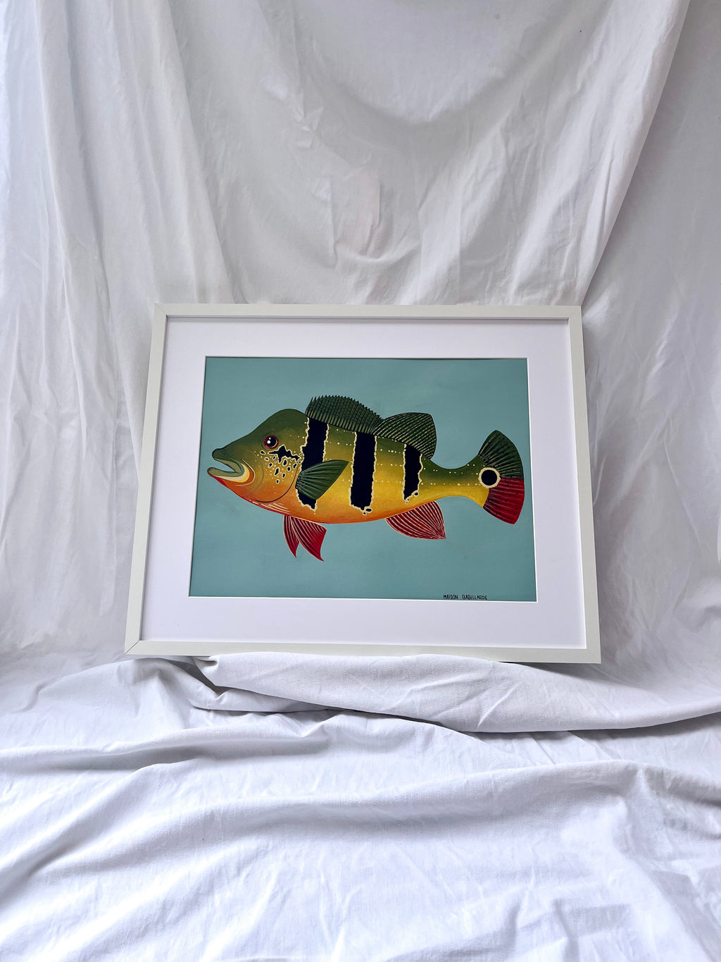Peinture poisson Peacock