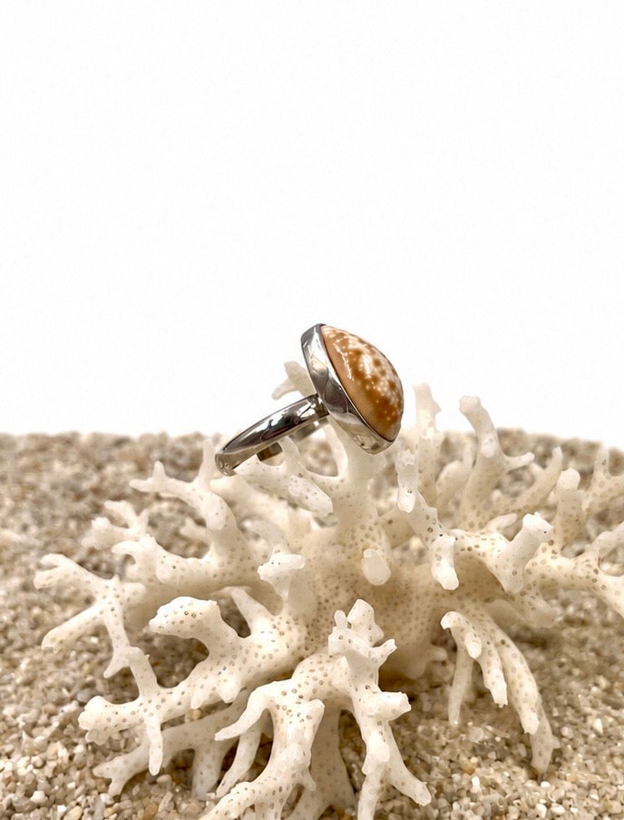 Bague Porcelaine couleur miel